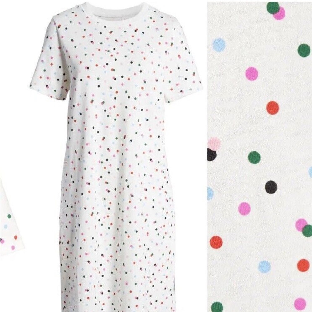 Bando polka dot dress